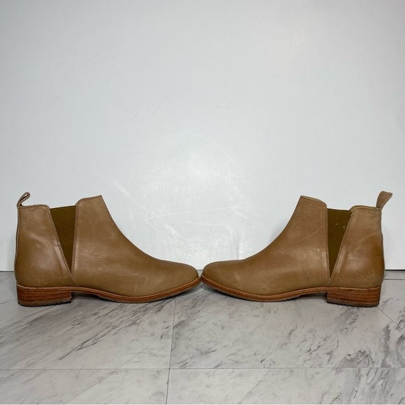 Nisolo Brown Leather Almond Toe Classic Chelsea Bootie 10 - Picture 5 of 14